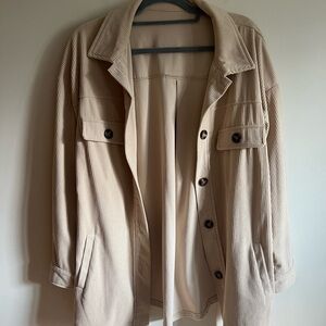 Tan/nude Shacket